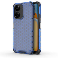 Redmi Note 13 Pro 4G Shockproof Honeycomb Phone Case(Blue)