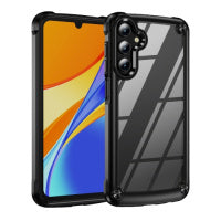 Samsung Galaxy A15 TPU + PC Lens Protection Phone Case(Black)