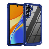 Samsung Galaxy A15 TPU + PC Lens Protection Phone Case(Blue)