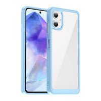 Samsung Galaxy A06 4G Colorful Series Acrylic Hybrid TPU Phone Case(Blue)