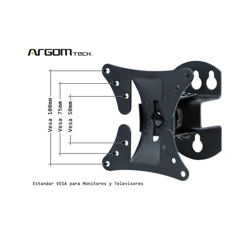 Copy of Argom TV WALL MOUNT 13" - 29" TILT/SWIVEL 50/75/100 ARG-BR-0501