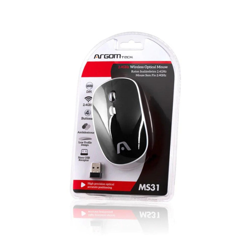 Copy of 2.4GHZ WIRELESS OPTICAL MOUSE MS31 ARG-MS-0031BK