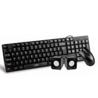 3 in 1 combo Spanish USB keyboard + mouse+ 300 Watt speakers AGI-9885