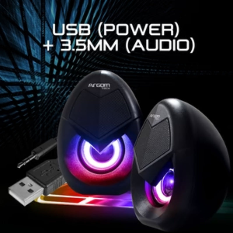 Copy of ARGOM TECH COMBAT GAMING S62 2.0CH MULTIMEDIA SPEAKERS