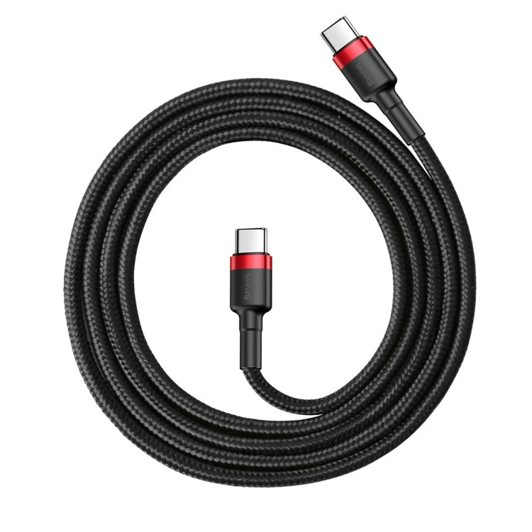 Cafule Series USB-C / Type-C PD 2.0 60W Flash Charge Cable, Cable Length: 1m RED