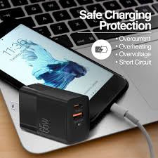 Volta P7 65W PD Type-C + USB with Foldable Plug Wall Charger