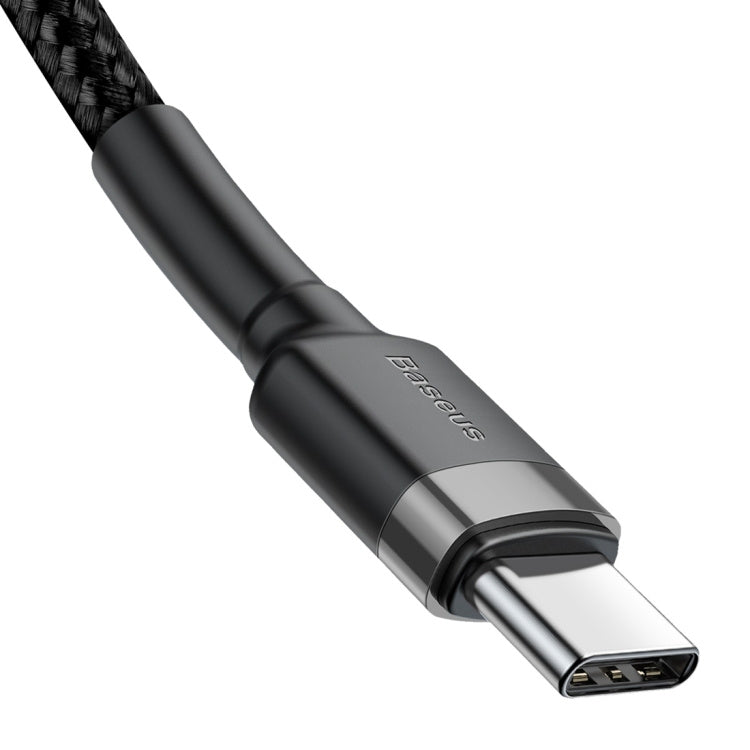 Cafule Series USB-C / Type-C PD 2.0 60W Flash Charge Cable, Cable Length: 1m(Black Grey)