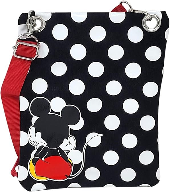 Disney Passport Bag Crossbody Travel Mickey Minnie Eeyore Stitch All Over Print