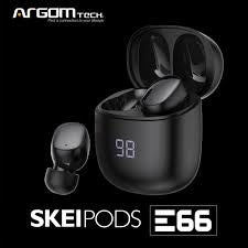 SkeiPods E66 True Wireless Stereo BT Earbuds with AI ENC Noise Canceling & LED Screen