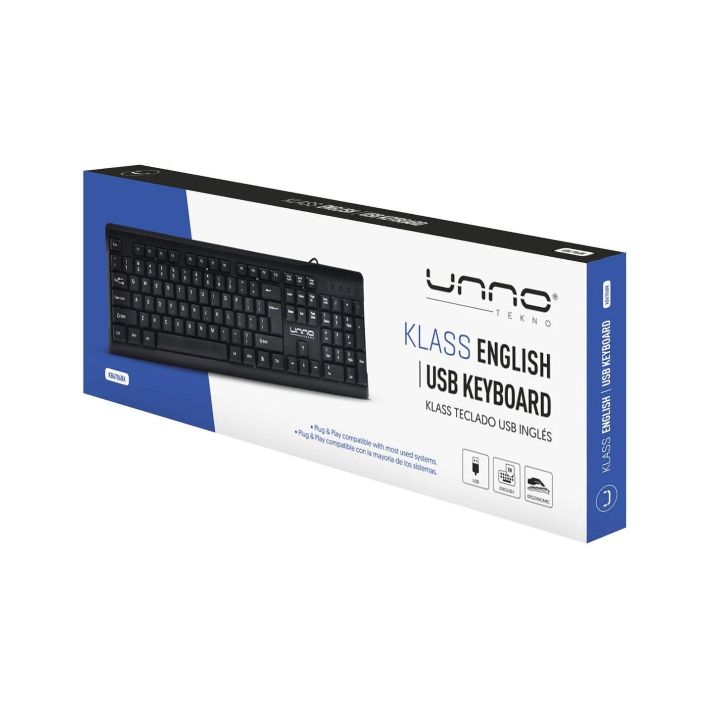 KLASS WIRELESS KEYBOARD & MOUSE COMBO ENGLISH KB6746BK