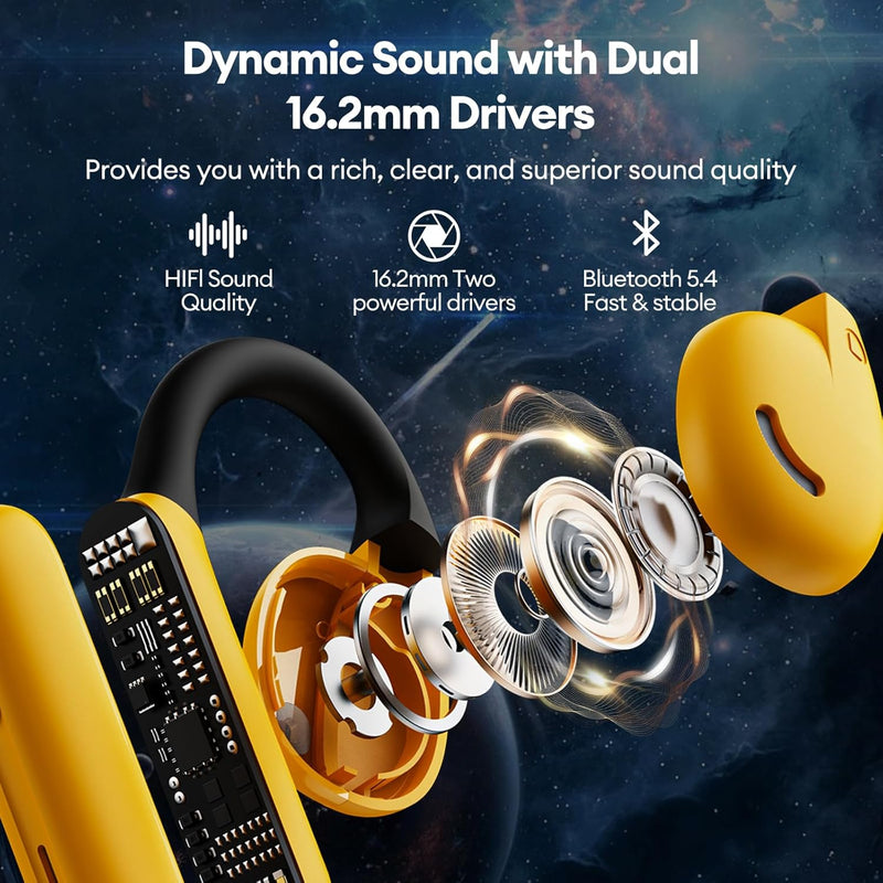 Transformers TF-T21 Open Ear Headphones Bluetooth Bumble Bee