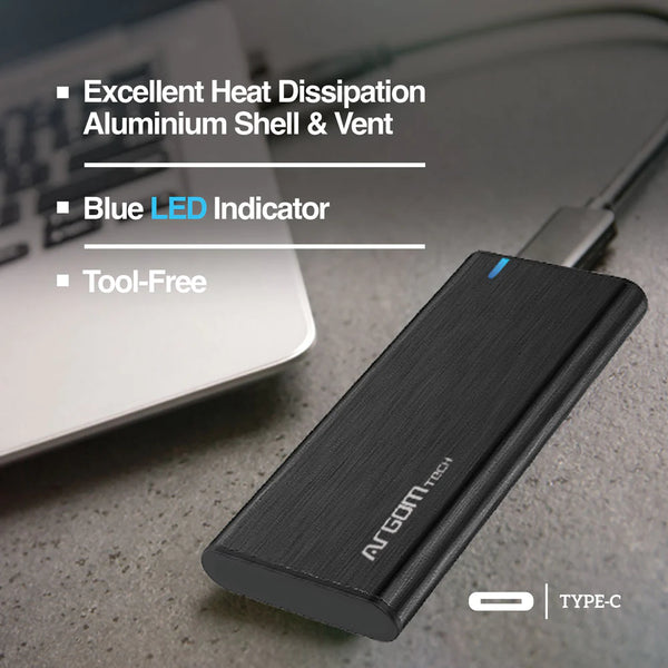 M.2 NVME PCI-E SSD ENCLOSURE TYPE-C