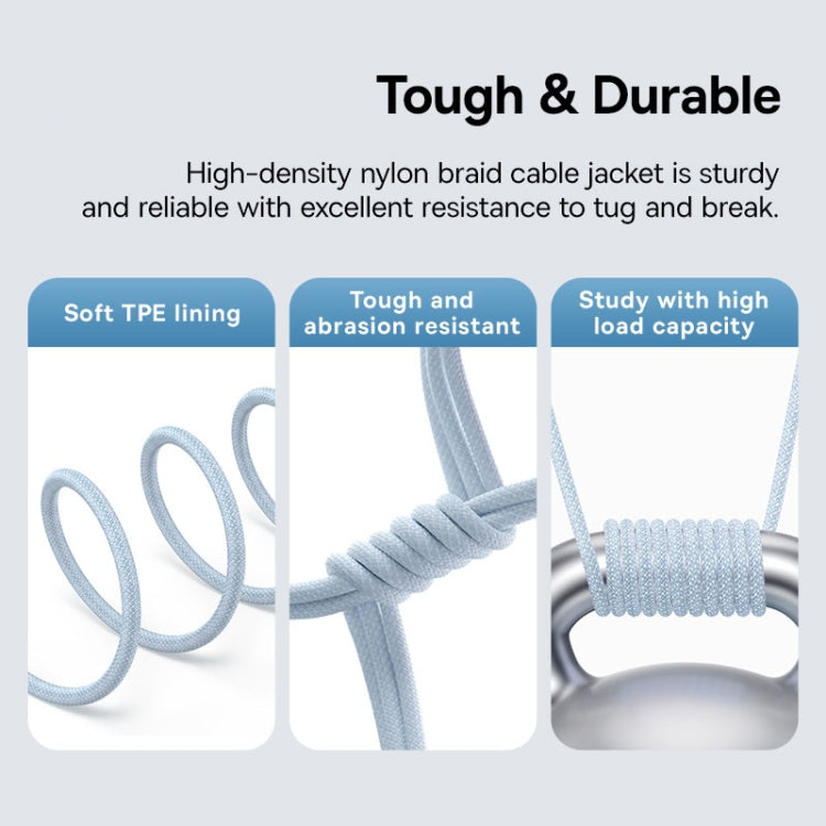 Baseus CD Series PD100W USB-C / Type-C to USB-C / Type-C Fast Charging Data Cable, Length:2m(Blue)