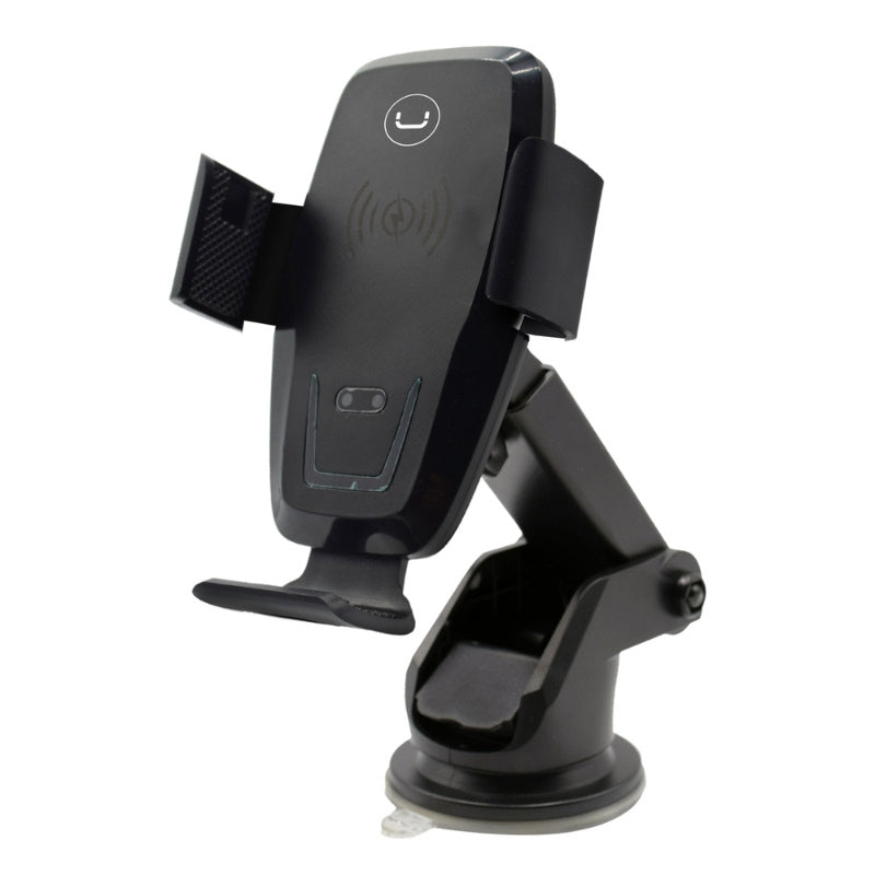 EXTENDABLE ARM CELL PHONE HOLDER W/ WIRELESS CHARGER CH3009BK