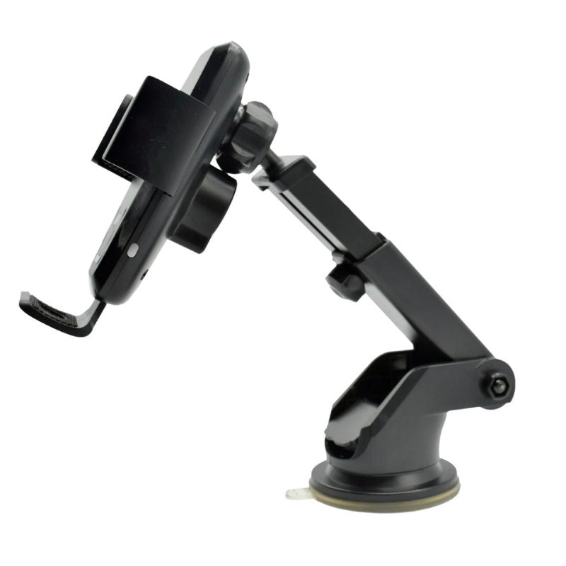 EXTENDABLE ARM CELL PHONE HOLDER W/ WIRELESS CHARGER CH3009BK