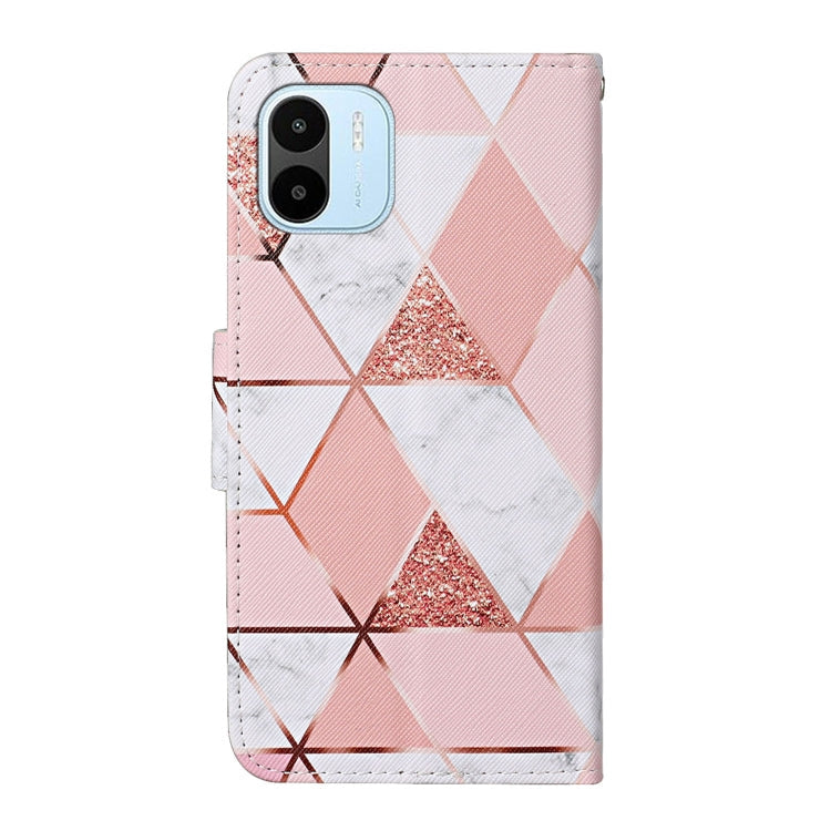 Xiaomi Redmi A1 Colored Drawing Pattern Leather Phone Case(Marble)