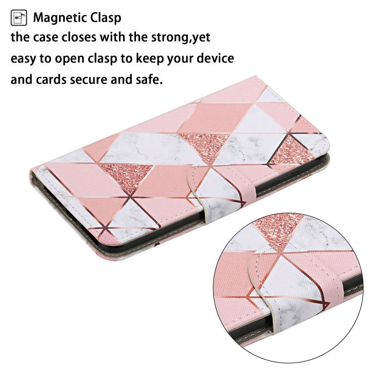 Xiaomi Redmi A1 Colored Drawing Pattern Leather Phone Case(Marble)