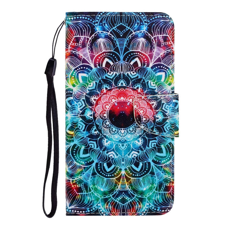 Xiaomi Redmi A1 Colored Drawing Pattern Leather Phone Case(Mandala)