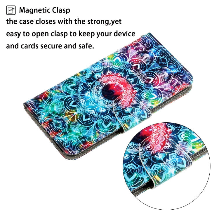 Xiaomi Redmi A1 Colored Drawing Pattern Leather Phone Case(Mandala)