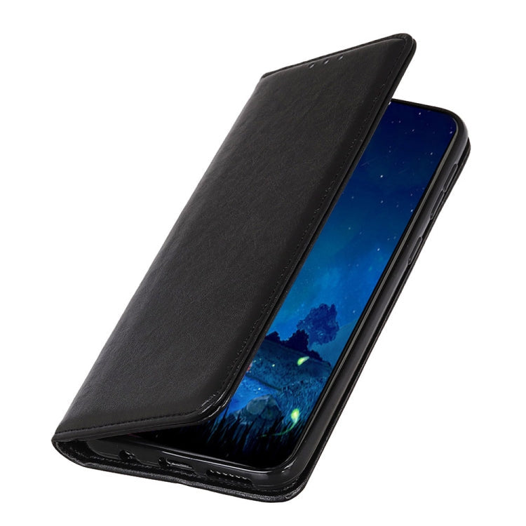 Xiaomi Redmi 9T / Note 9 4G Magnetic Crazy Horse Texture Horizontal Flip Leather Case with Holder & Card Slots & Wallet(Black)