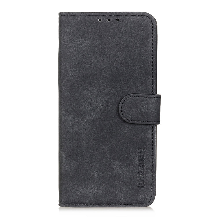 Xiaomi Redmi 9T / Note 9 4G KHAZNEH Retro Texture PU + TPU Horizontal Flip Leather Case with Holder & Card Slots & Wallet(Black)