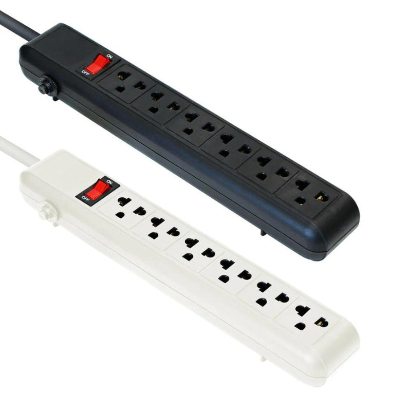 6-OUTLETS POWER STRIP 110/120V ARG-AC-0252WT