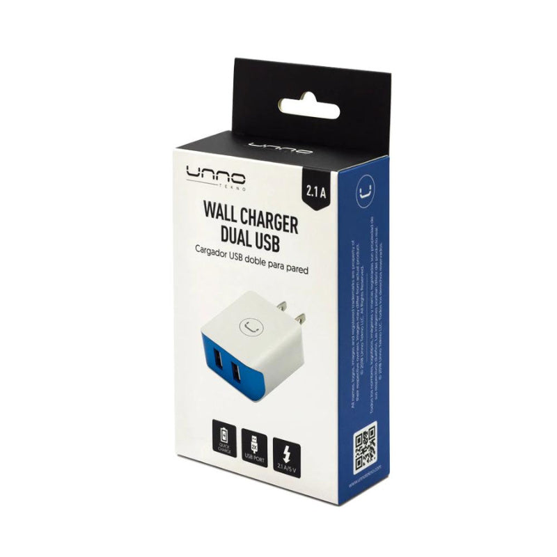 WALL CHARGER DUAL USB 2.1 A