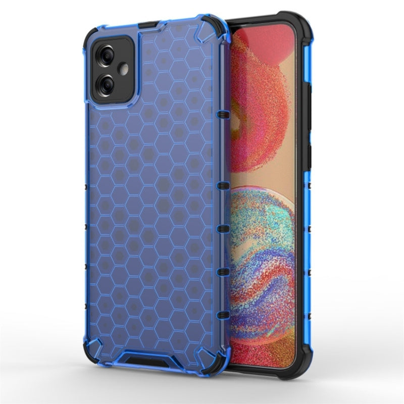 Samsung Galaxy A04e 4G Honeycomb Phone Case(Blue)