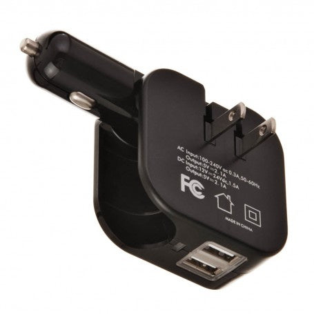 IRAGO 2 IN 1 TRAVEL CHARGER  2 USB