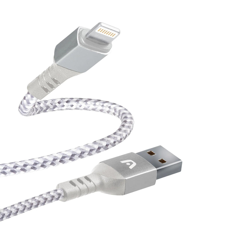 CABLE LIGHTNING TO USB 2.0 NYLON BRAIDED DURA FORM ARG-CB-0023WT