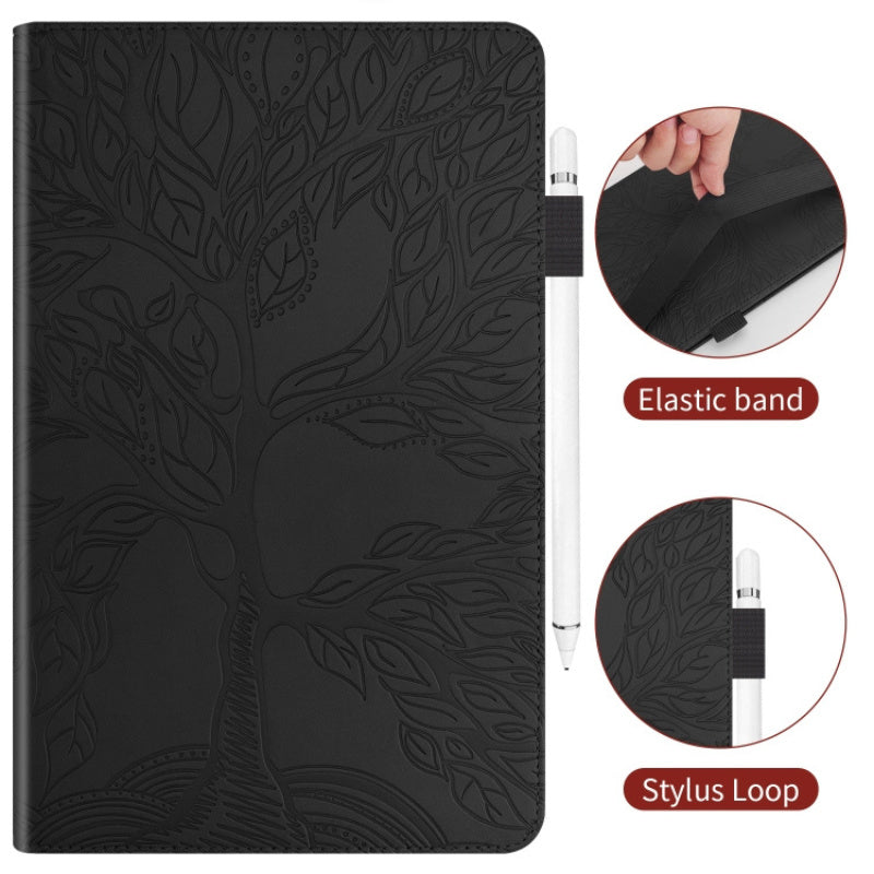 Tab A 8.4 SM-T307 Life Tree Series Horizontal Flip Leather Case with Holder & Card Slots & Pen Slot(Black)