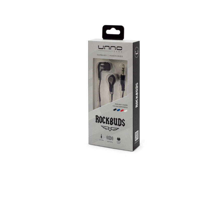 UNNO ROCKBUDS EARBUDS BLACK HS7003BK No Mic