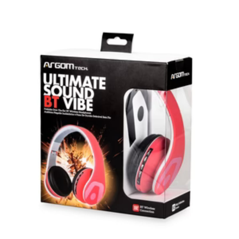 ULTIMATE SOUND VIBE WIRELESS HEADSET RED