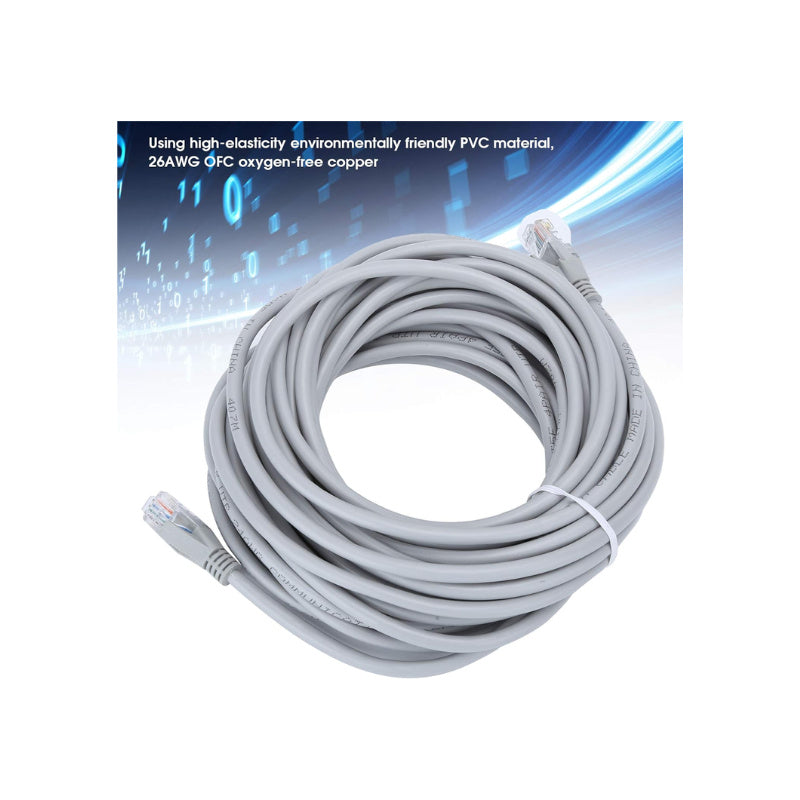 Cat5E Ethernet Cable 100FT Grey